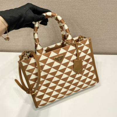 Prada Small Tote In Saffiano Leather 1BA354-28*22*9CM