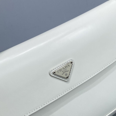 Prada Cleo Handbags-Patent Leather-30X18.5X4CM