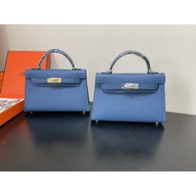 Hermes Kelly-Gold&Silver Hardware-19CM