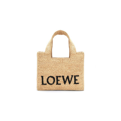 LOWEE FONT TOTE SMALL RAFFIA BAG A685B59X03NF (24*19.5*11cm)