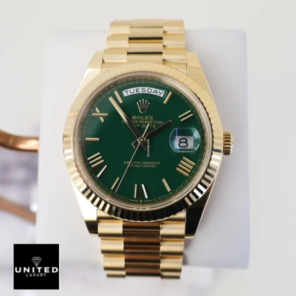 Rolex Day-Date Green Roman Dial