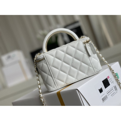 Ch@nel Cosmetic Bag-Lambskin-18CM