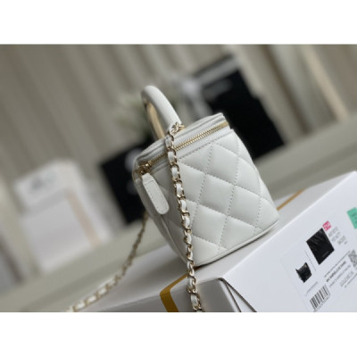 Ch@nel Cosmetic Bag-Lambskin-18CM