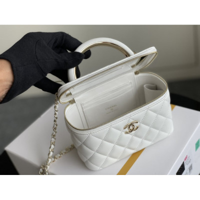 Ch@nel Cosmetic Bag-Lambskin-18CM