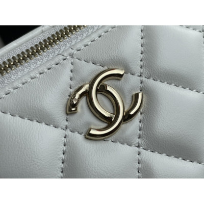 Ch@nel Cosmetic Bag-Lambskin-18CM