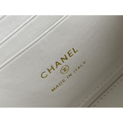 Ch@nel Cosmetic Bag-Lambskin-18CM