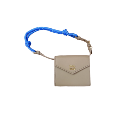 MIUMIU LEATHER SHOULDER WALLET 5MT024 (10.5*8.5*2cm)