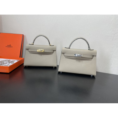 Hermes Kelly-Gold&Silver Hardware-19CM