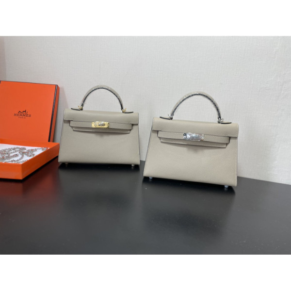 Hermes Kelly-Gold&Silver Hardware-19CM