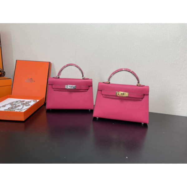 Hermes Kelly-Gold&Silver Hardware-19CM