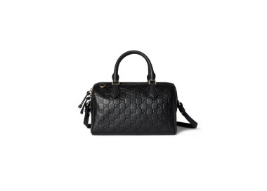 GUCCI GG EMBLEM MEDIUM BOSTON BAG 848886 (25*16*14cm)