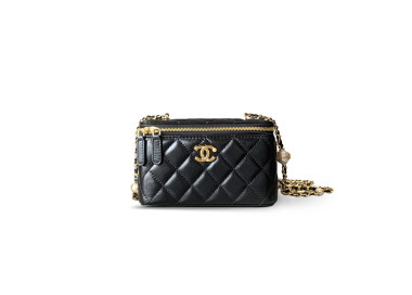 CH@NEL MASTER 24K PEARL CHAIN VANITY CASE 6979421 (17*10*8cm)