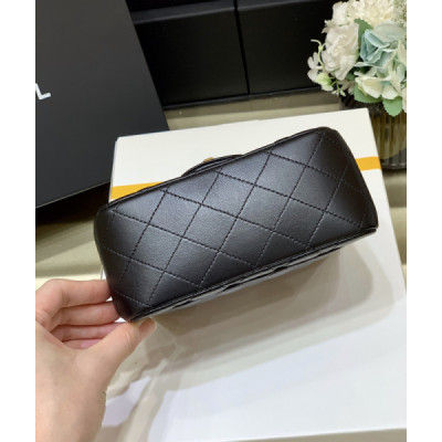 Ch@nel Flap Bag-Lambskin-17CM