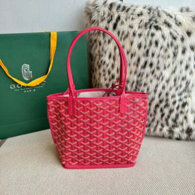 Goyard Fuchsia Pink Reversible St. Louis Tote Bag-20.5X9X20CM