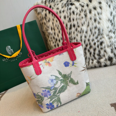 Goyard Fuchsia Pink Reversible St. Louis Tote Bag-20.5X9X20CM