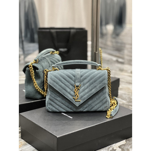 YS L Monogram College Bag-24*17*7CM