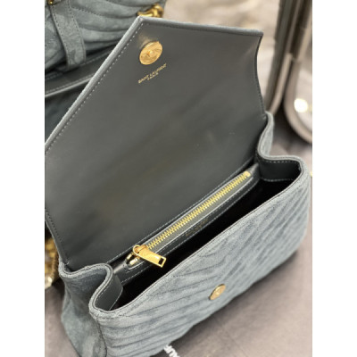 YS L Monogram College Bag-24*17*7CM