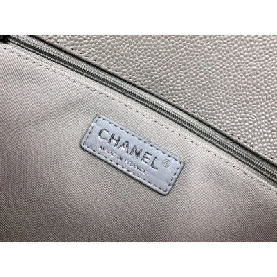 Ch@nel Boy Bag-Caviar-28CM