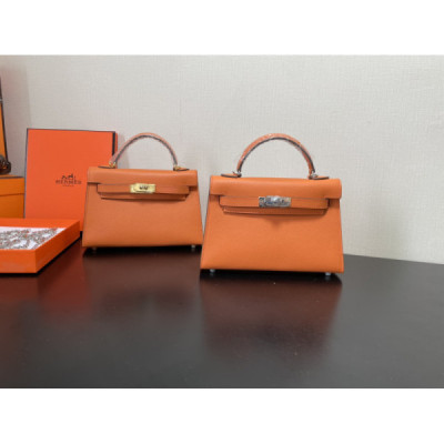 Hermes Kelly-Gold&Silver Hardware-19CM