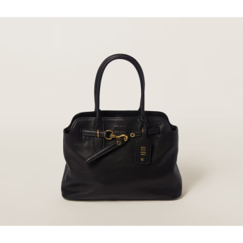 MIU MIU AVENTURE NAPPA LEATHER BAG