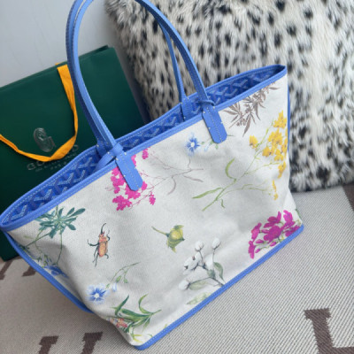 Goyard Fuchsia Pink Reversible St. Louis Tote Bag-34X15X28CM