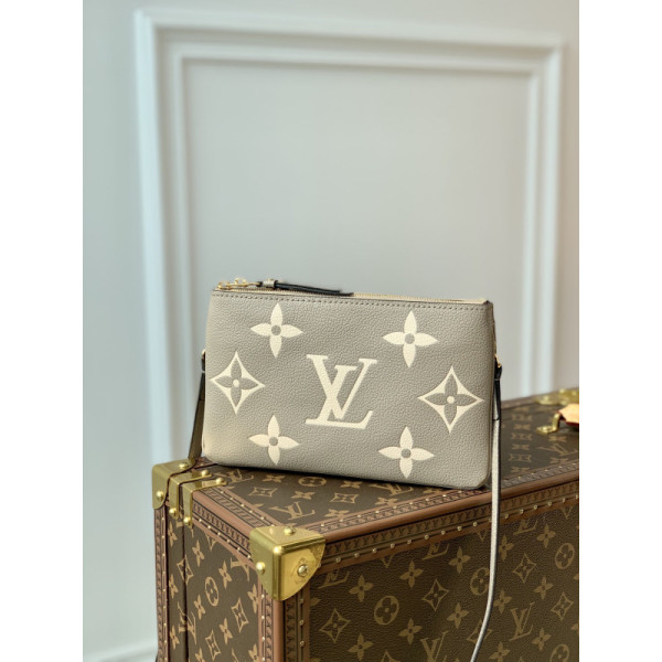 Louis Vuitton M80084 Pochette Double Zip Bag -20*12.5*3CM