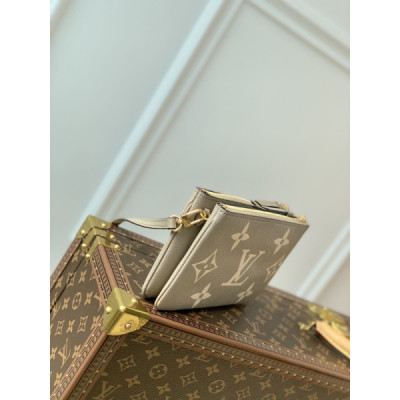 Louis Vuitton M80084 Pochette Double Zip Bag -20*12.5*3CM