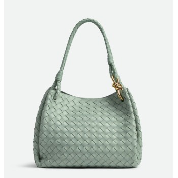 BOTTEGA VENETA Large Parachute intrecciato leather shoulder bag