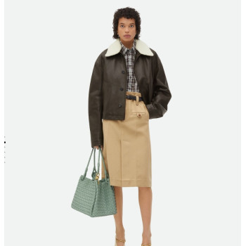 BOTTEGA VENETA Large Parachute intrecciato leather shoulder bag