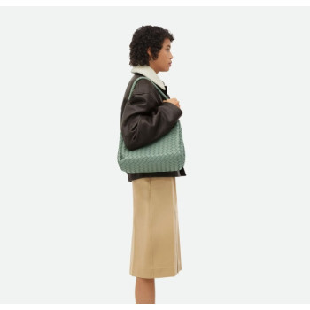 BOTTEGA VENETA Large Parachute intrecciato leather shoulder bag