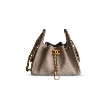 CH@NEL MASTER 25 MINI HOBO BAG GRAINED CALFSKIN AS5631 (22*20*12.5cm)