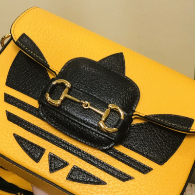 Adidasx Gucci 1955 Horsebit Shoulder Bag-20.6*14.4*5.1CM