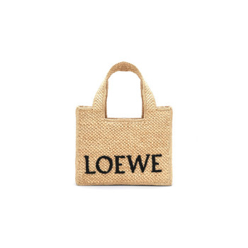 LOWEE FONT TOTE SMALL RAFFIA BAG A685B59X03NF (24*19.5*11cm)