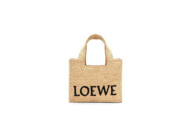 LOWEE FONT TOTE SMALL RAFFIA BAG A685B59X03NF (24*19.5*11cm)