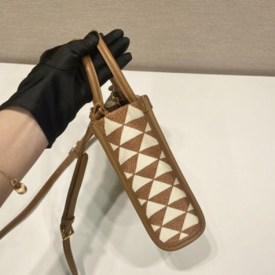 Prada Small Tote In Saffiano Leather 1BA355-17*19*6CM