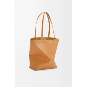 LOEWE Medium Puzzle Fold tote in shiny calfskin