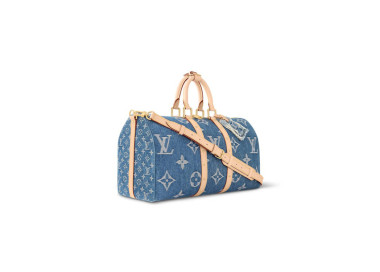 LOUIS VUITTON DENIM KEEPALL BANDOULIERE 50 M24315 (50*29*22cm)