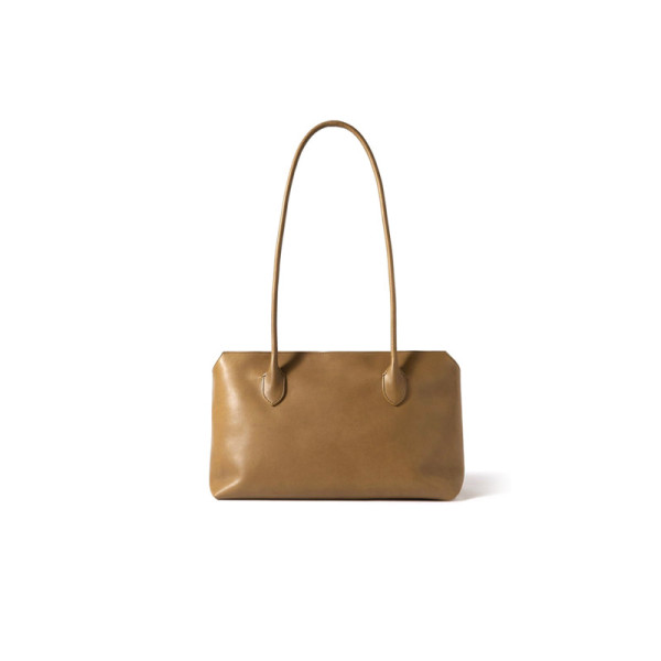 THE ROW TERRASSE LEATHER TOTE W1292L72MUSHG (33*20.3*17.8cm)