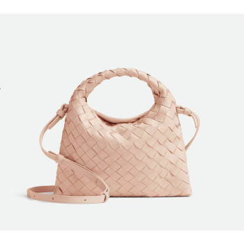 BOTTEGA VENETA Mini Hop intrecciato leather shoulder bag