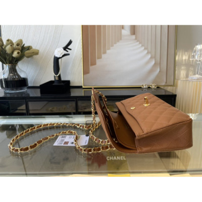 Ch@nel Flap Bag-Caviar-23CM