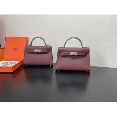 Hermes Kelly-Gold&Silver Hardware-19CM
