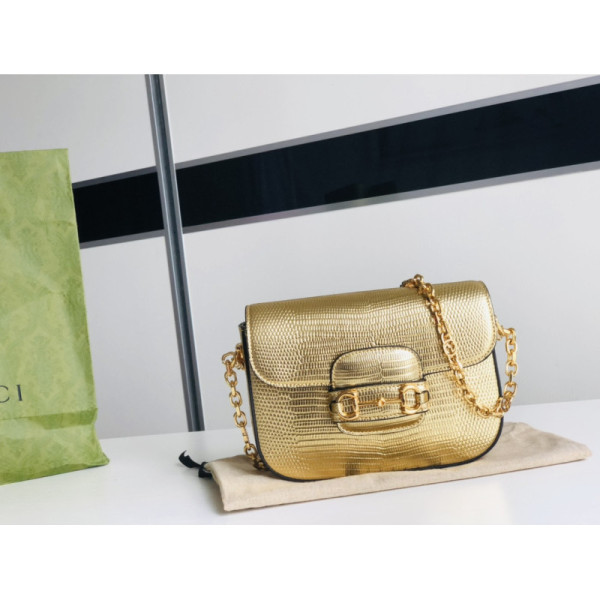 Gucci 1955 Horsebit Shoulder Bag-20.6*14.4*5.1CM