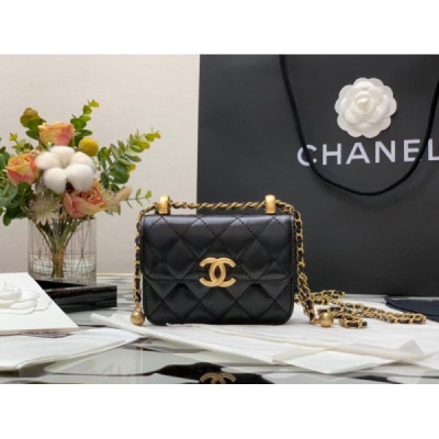 Ch@nel Quilted Pearl Crush Clutch With Chain Bag-12*9*2CM