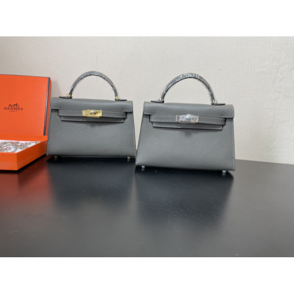 Hermes Kelly-Gold&Silver Hardware-19CM