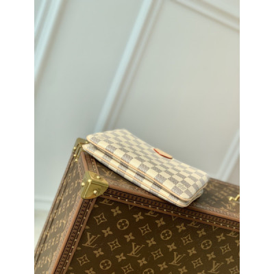 Louis Vuitton M80084 Pochette Double Zip Bag -20*12.5*3CM