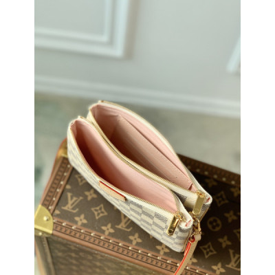 Louis Vuitton M80084 Pochette Double Zip Bag -20*12.5*3CM