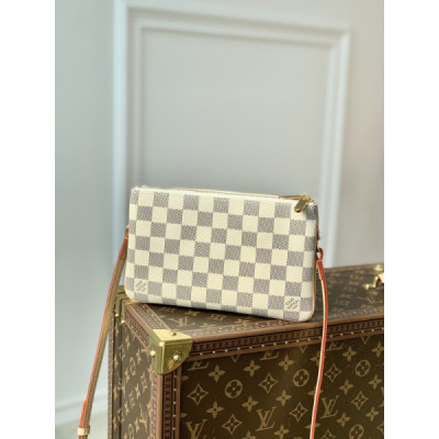 Louis Vuitton M80084 Pochette Double Zip Bag -20*12.5*3CM