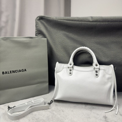Balenciag Women’s Le City Bag in Optic White-30*20*11CM
