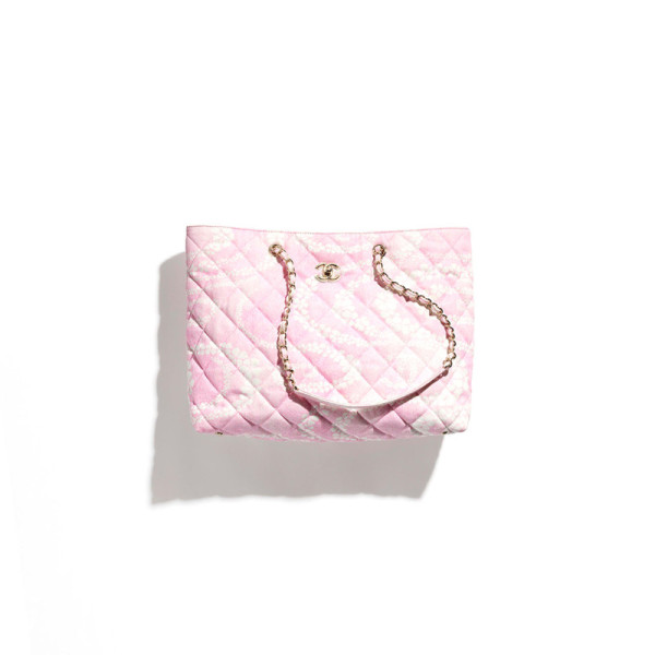 CH@NEL MASTER COCO BEACH 2025 COLLECTION SHOPPING BAG PRINTED DENIM AS5429 (37*28.5*13cm)