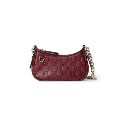 GUCCI GG EMBLEM MINI SHOULDER BAG 847091 (19*12*4cm)